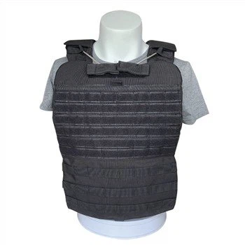 Vestă neagră Airsoft Tactical Molle BulletProof