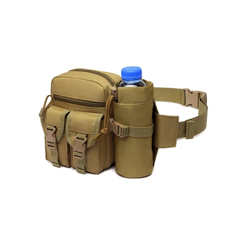 Olive Green Army Field Portable Tactical Waist Backpack Water Bottle Bag For Outdoor Camping